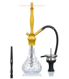Waterpijp Aladin Alux admiral goud (50cm)
