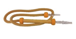 Waterpijpslang geel/goud (180 cm)