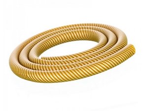 Aladin waterpijpslang siliconen carbon goud