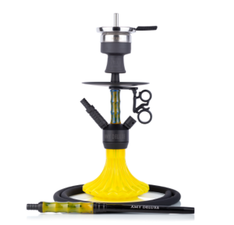 Waterpijp Amy Deluxe Alu Dervish mini geel (43 cm)
