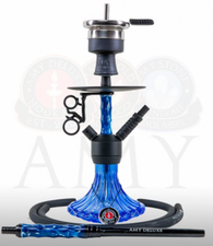 Waterpijp Amy Deluxe Alu Dervish mini blauw (43 cm)