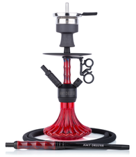 Waterpijp Amy Deluxe Alu Dervish mini rood (43 cm)