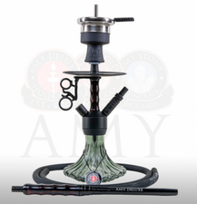 Waterpijp Amy Deluxe Alu Dervish mini zwart (43 cm)