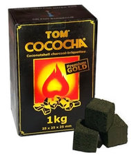 Waterpijpkooltjes cocos (TOM Cococha) 1kg gold