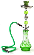 Waterpijp flames 1 slang groen