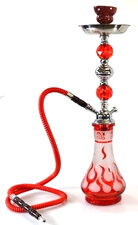 Waterpijp flames 1 slang rood