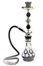 Waterpijp flames 1 slang zwart
