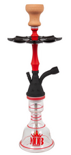 MOB waterpijp Cloud King (Mini) black/red