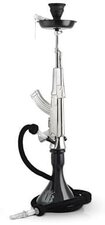 MOB AK-47 waterpijp zilver/chrome 85cm