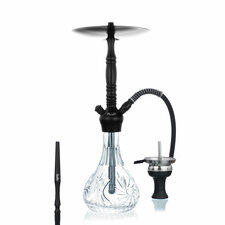 Waterpijp Aladin Alux Model5 zwart (47cm)