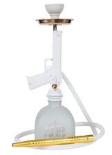 Waterpijp MOB Pistool wit-goud 50cm