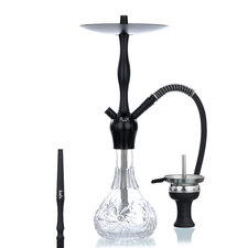 Waterpijp Aladin Alux admiral zwart (50cm)