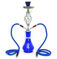 Waterpijp Emirates blauw 2 slangen (52cm)   (levertijd maart 2024)
