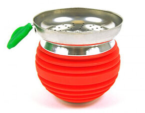 Tabakskop met zeefje rood