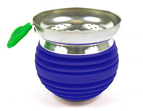 Tabakskop met zeefje appel blauw