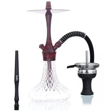 Aladin waterpijp Alux 380 Mamor rood