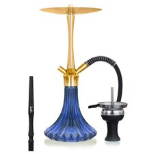 Waterpijp Aladin MVP A46 goud-donkerblauw