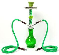 Waterpijp Hurghada groen 2 slangen (45cm)