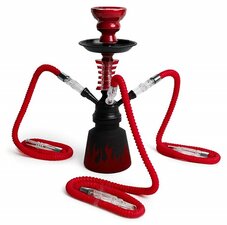 Waterpijp Beyrut 3 slangen rood 